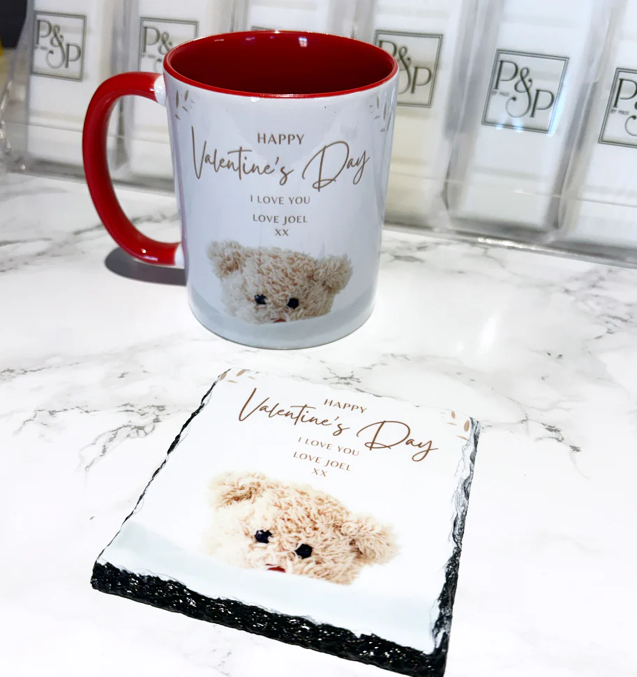 Happy Valentines Mug and Coaster Set - Image 5