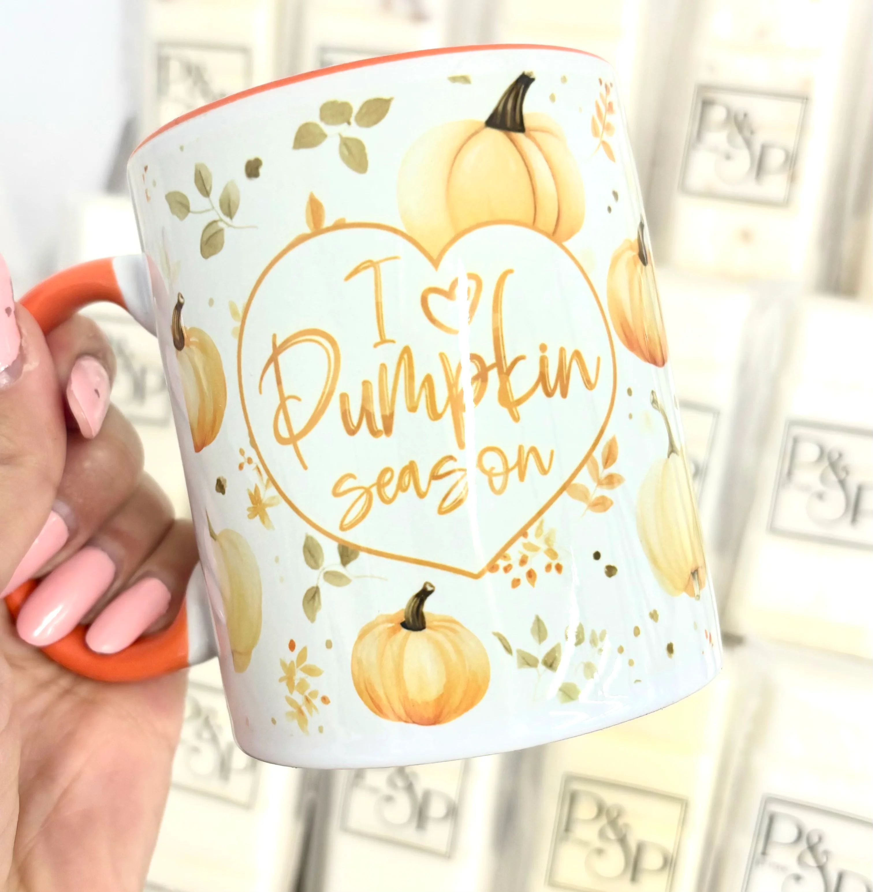 I Love Pumpkin Season Wrap Mug