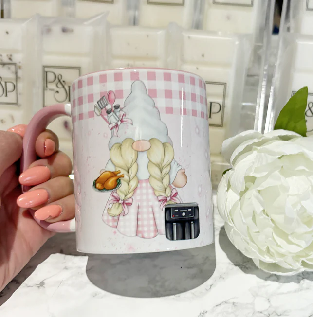 Lady Airfryer Wrap Around Gonk Mug - Image 3