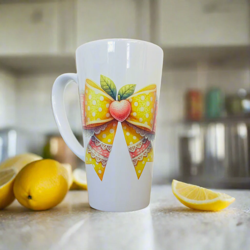 Lemon bow 17oz Latte Mug (multiple choices) - Image 13