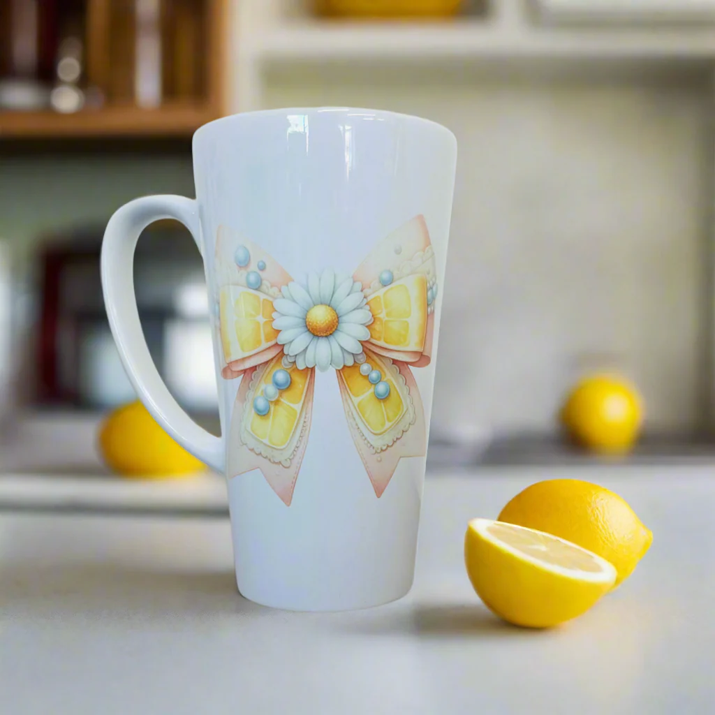 Lemon bow 17oz Latte Mug (multiple choices) - Image 5