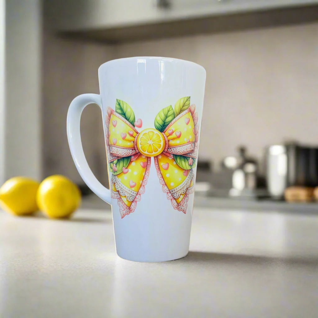 Lemon bow 17oz Latte Mug (multiple choices) - Image 6
