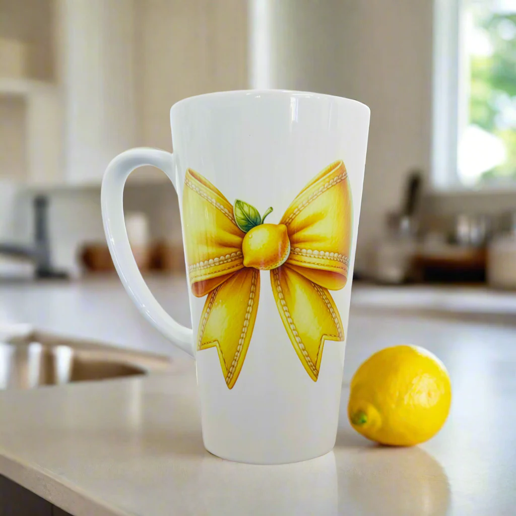 Lemon bow 17oz Latte Mug (multiple choices) - Image 7