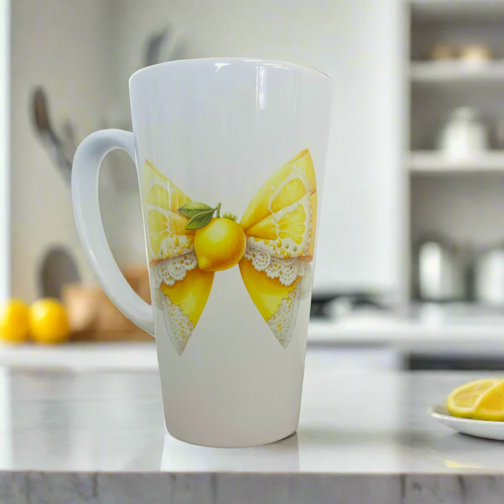 Lemon bow 17oz Latte Mug (multiple choices) - Image 8