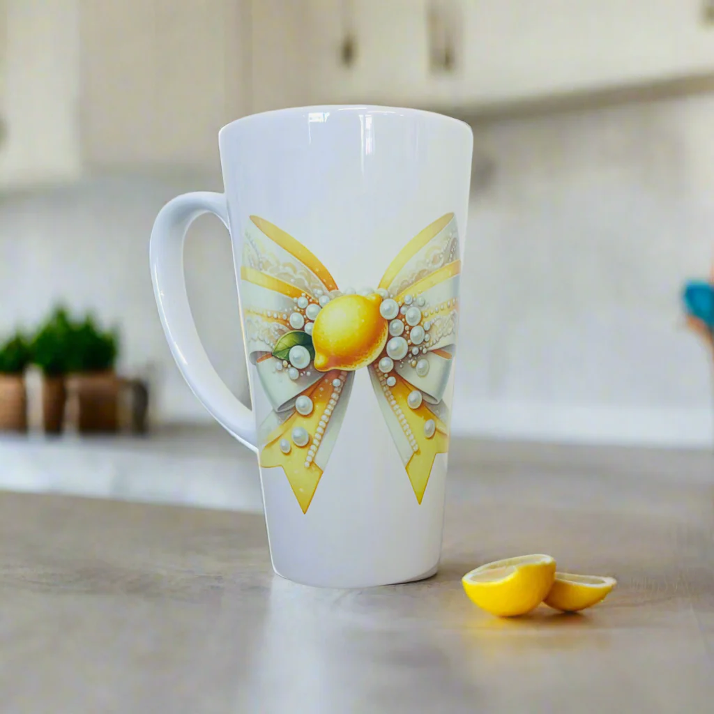 Lemon bow 17oz Latte Mug (multiple choices) - Image 9