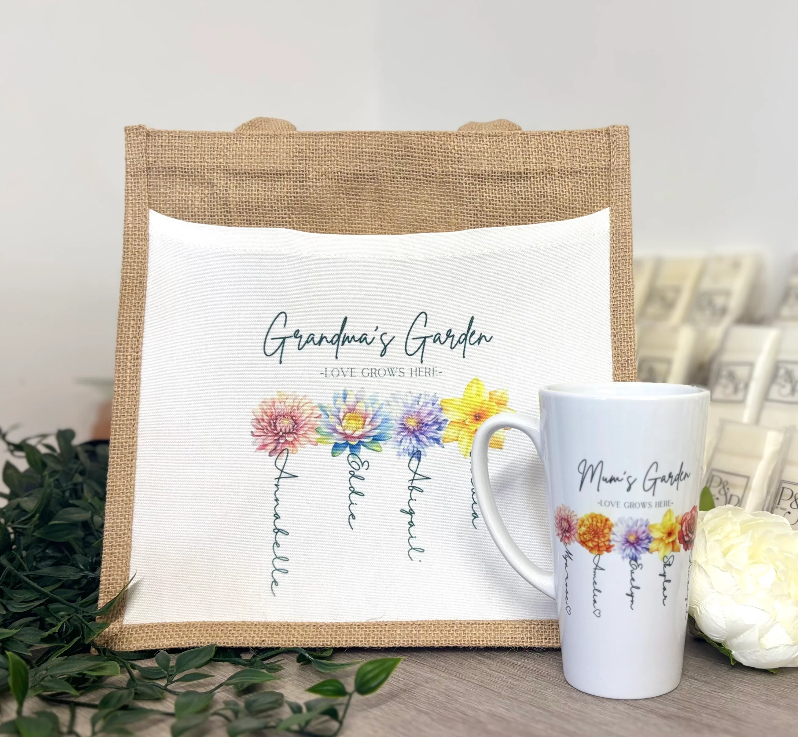 Love Grows Here -  Tote Bag - (Don’t forget to leave us the name for who’s Garden this is) - Image 3
