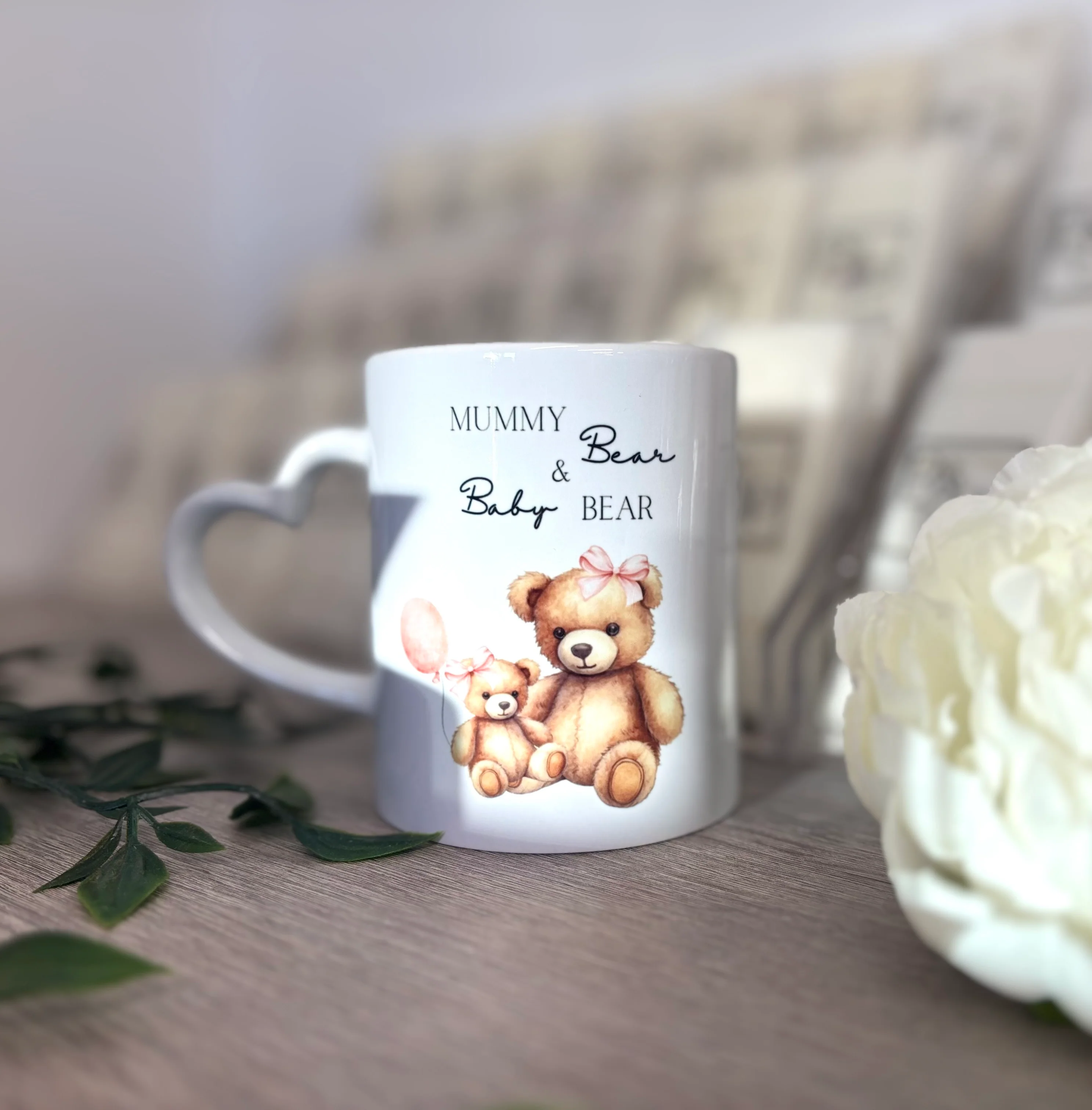 Mamma Bear and Baby Bear (Girl) Mugs - Image 3