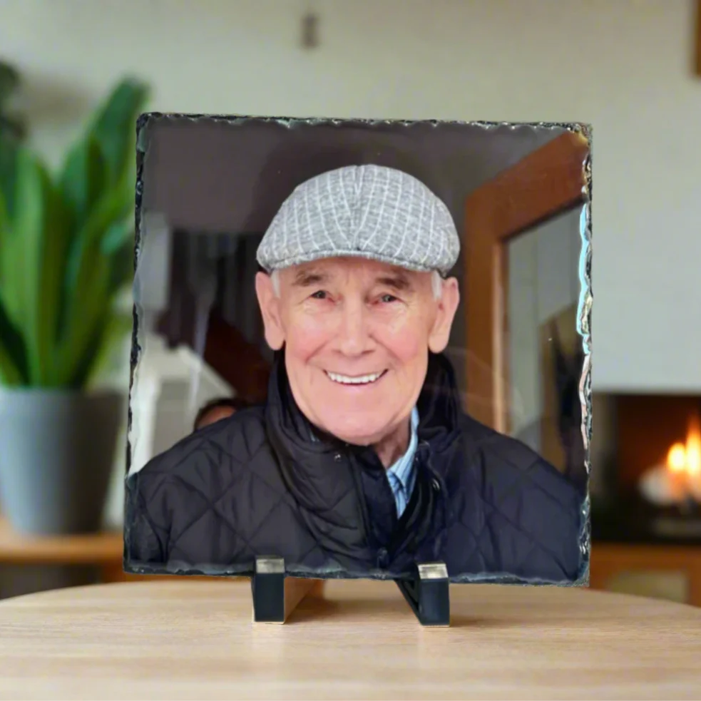 Gloss Memorial Photo Slate (19cm)