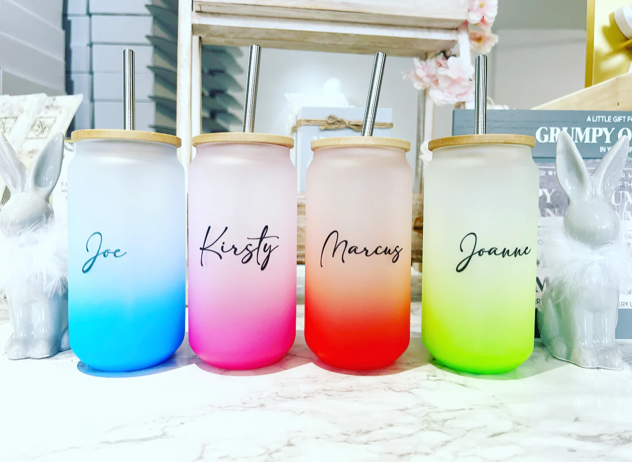 Name Neon Bamboo Tumbler 18oz - Image 3