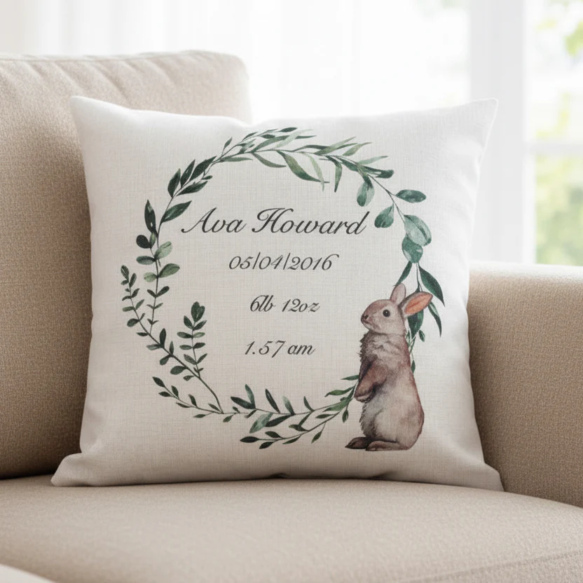 New Arrival Cushion with Rabbit 45cm