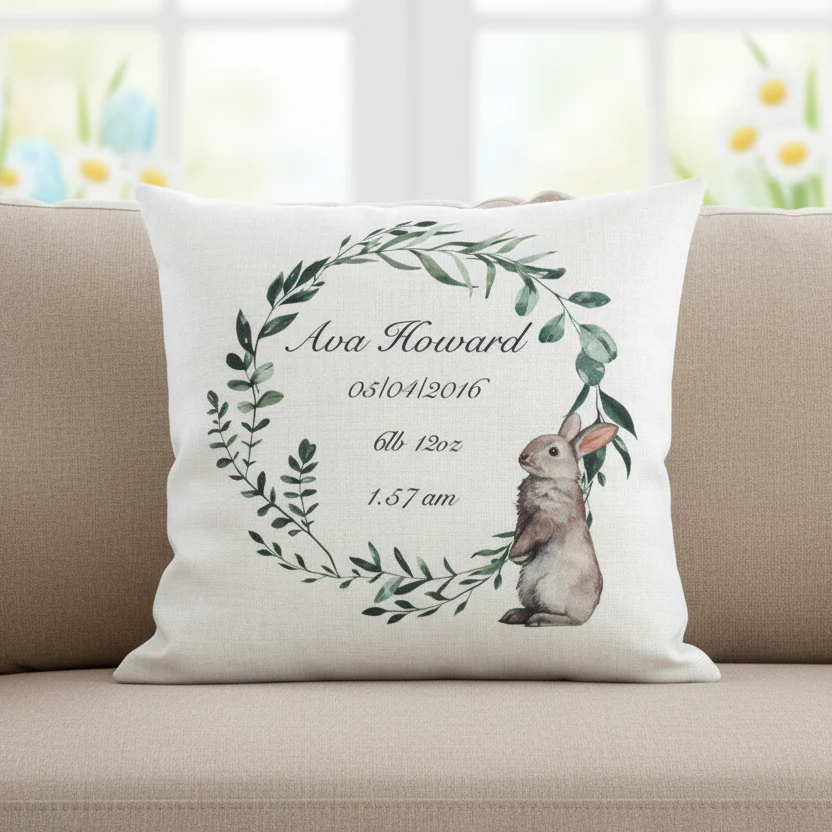 New Arrival Cushion with Rabbit 45cm - Image 2