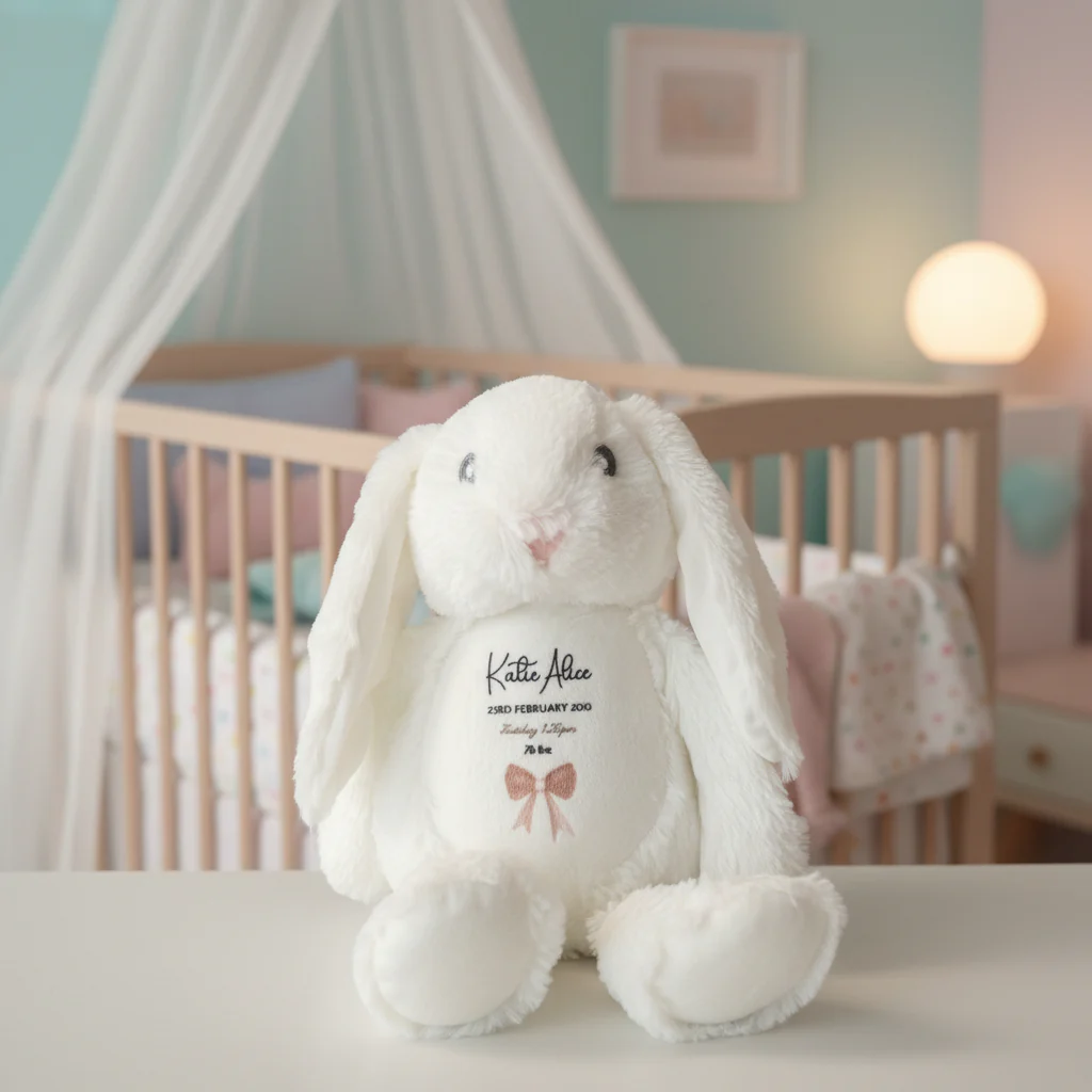 New Baby Rabbit Plush with hearts