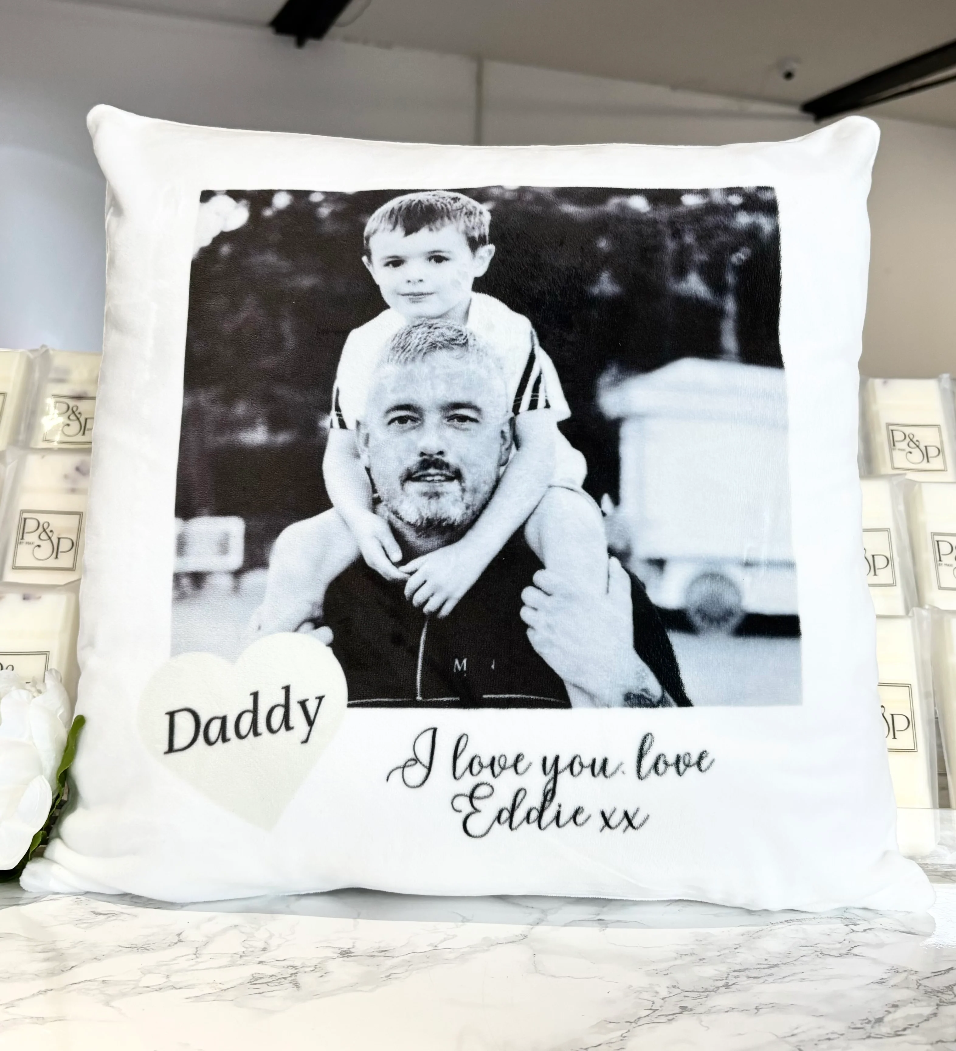 Photo & Tittle Cushion 40cm - Image 3