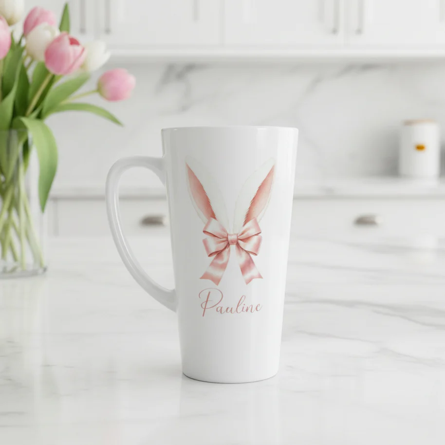New Latte Bunny Ears Ceramic Mug 17oz inc Box - Image 2