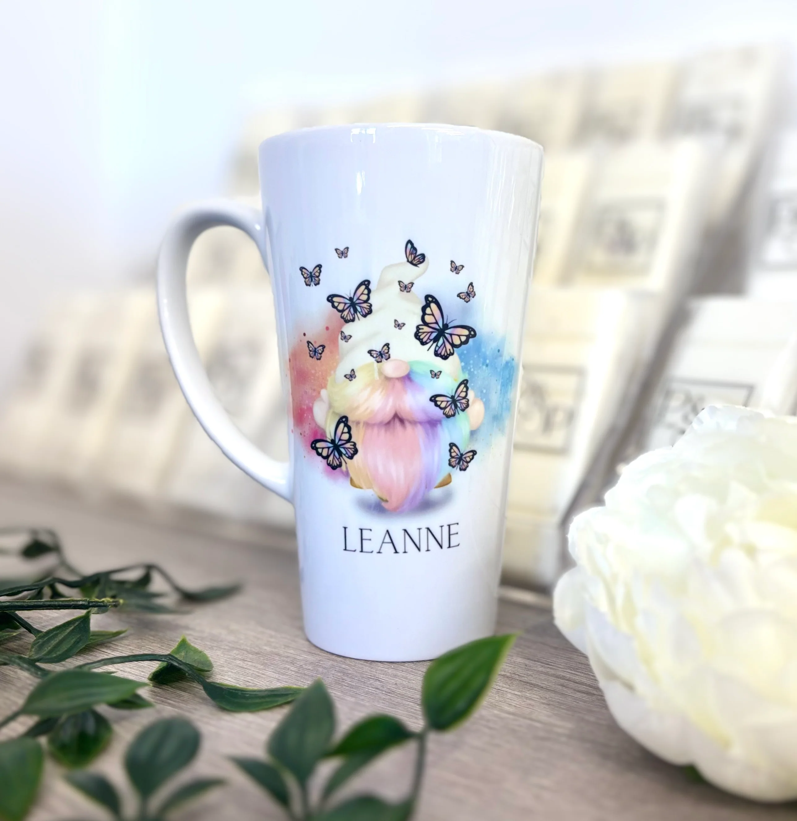 New Latte Butterfly Gonk Ceramic Mug 17oz inc Box