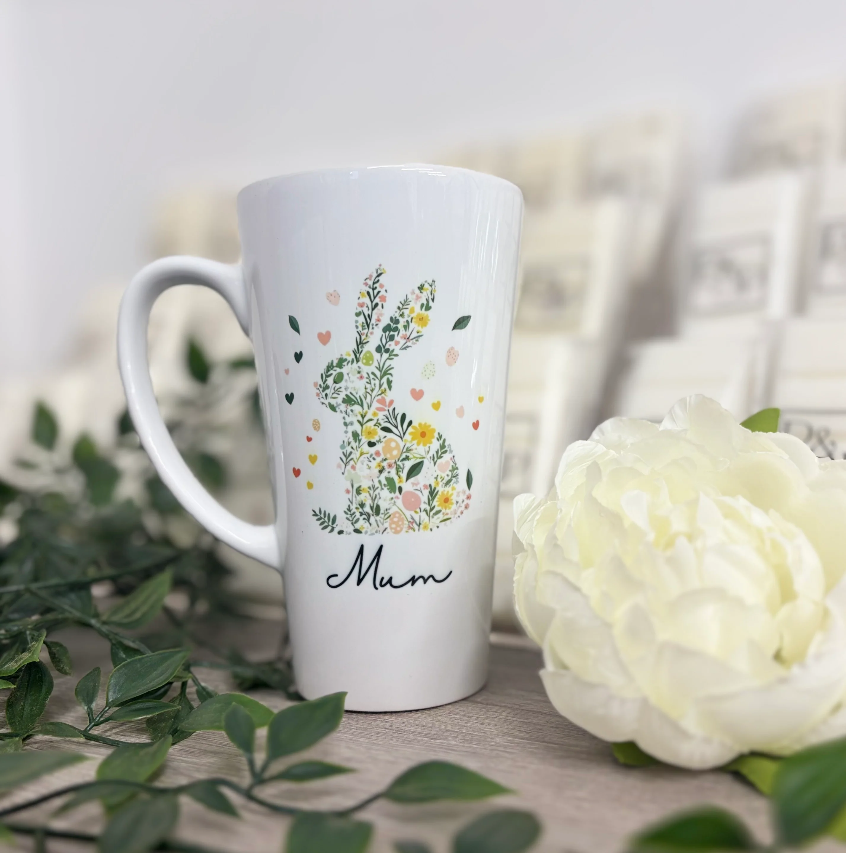 New Latte Ceramic Mug Rabbit 17oz inc Box - Image 3