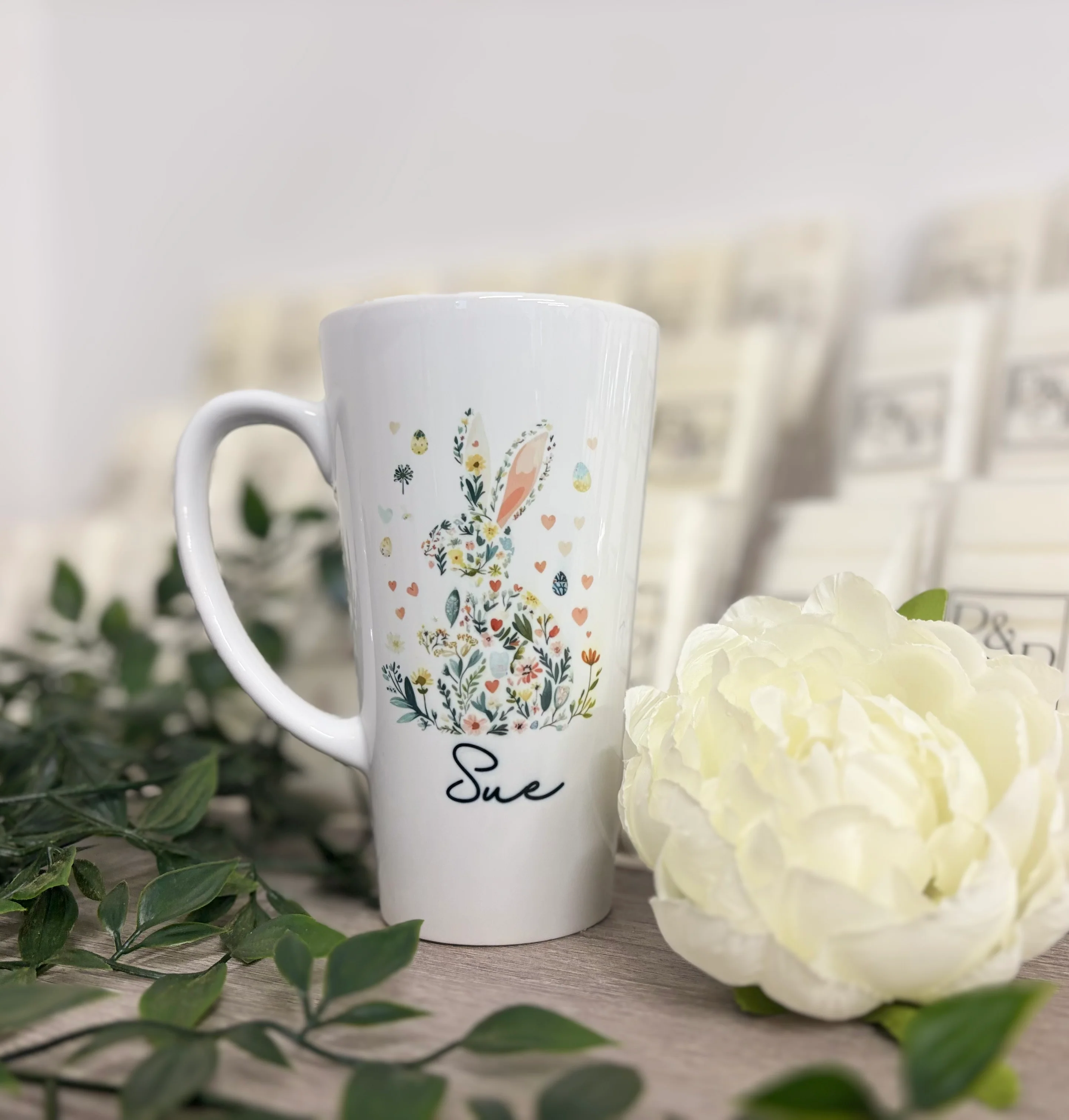 New Latte Ceramic Mug Rabbit 17oz inc Box - Image 4