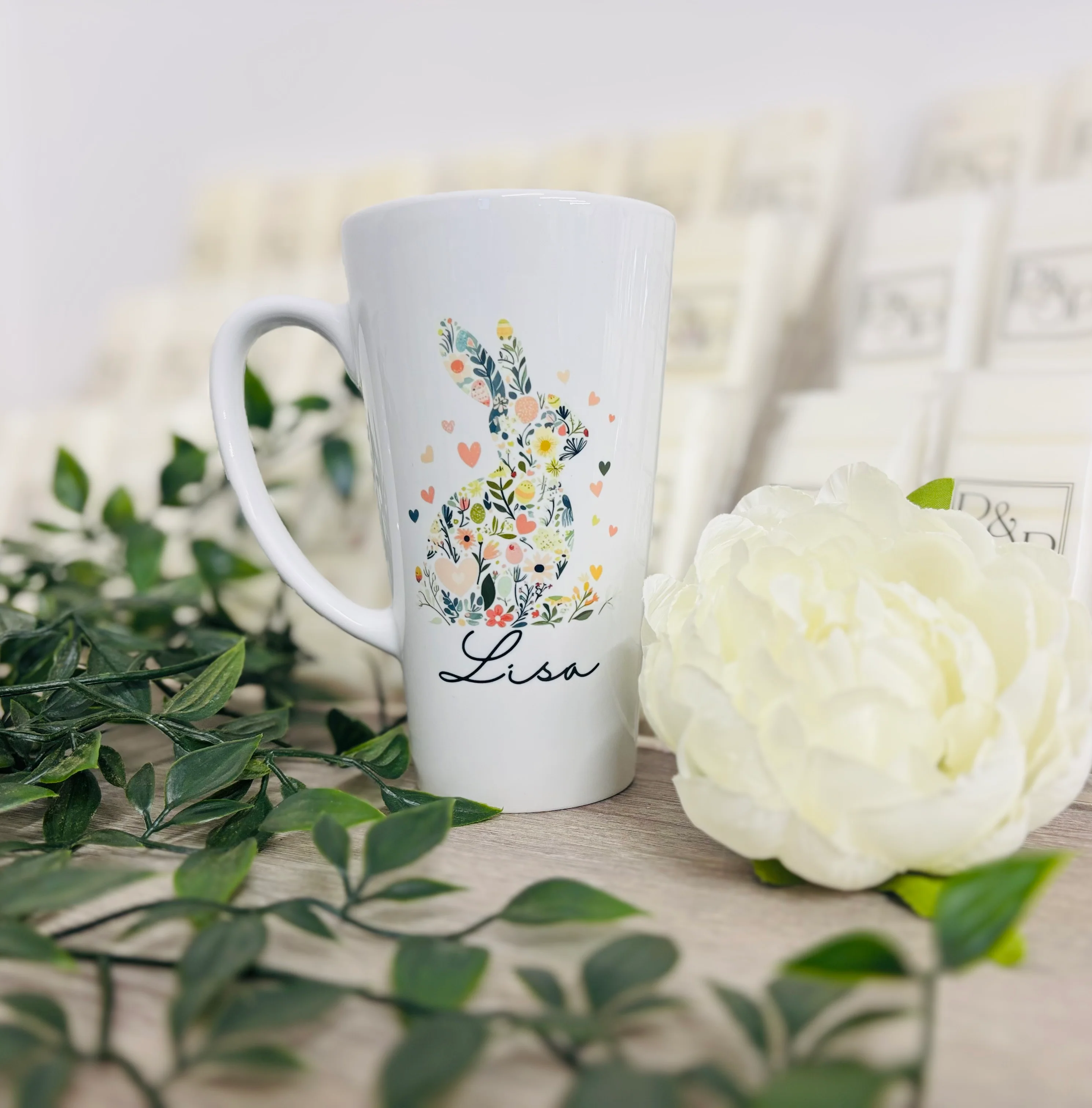 New Latte Ceramic Mug Rabbit 17oz inc Box - Image 6