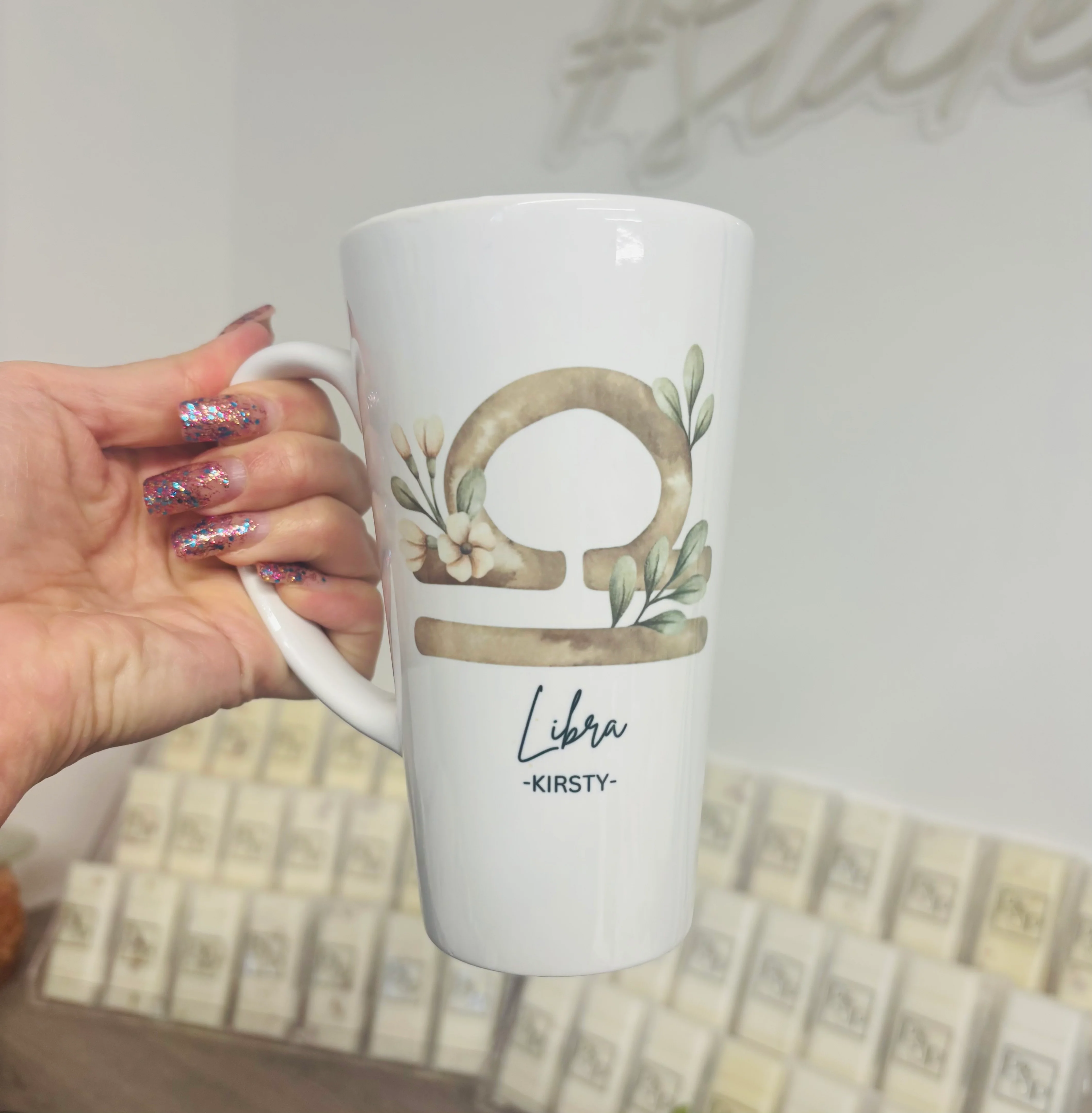 New Latte Ceramic Zodiac Mug 17oz inc Box - Image 3