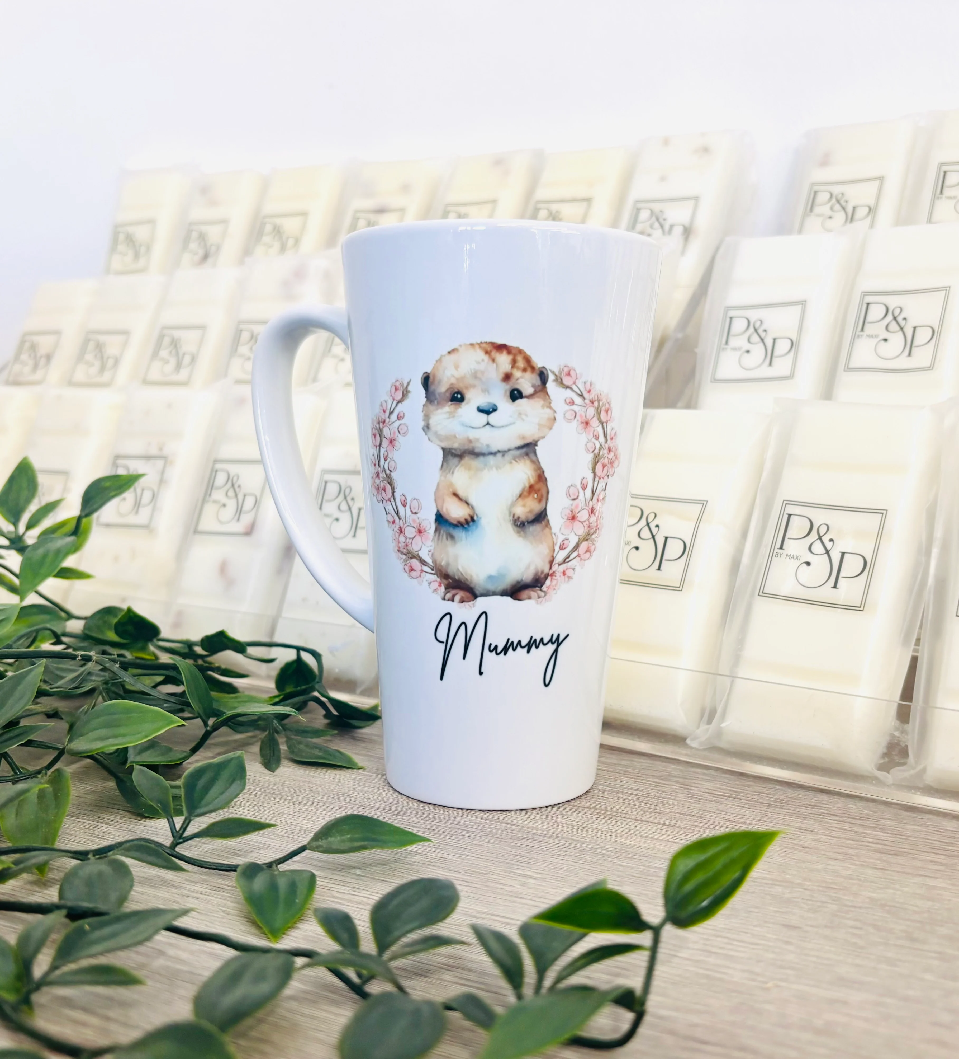 New Otter Latte Ceramic Mug 17oz inc Box