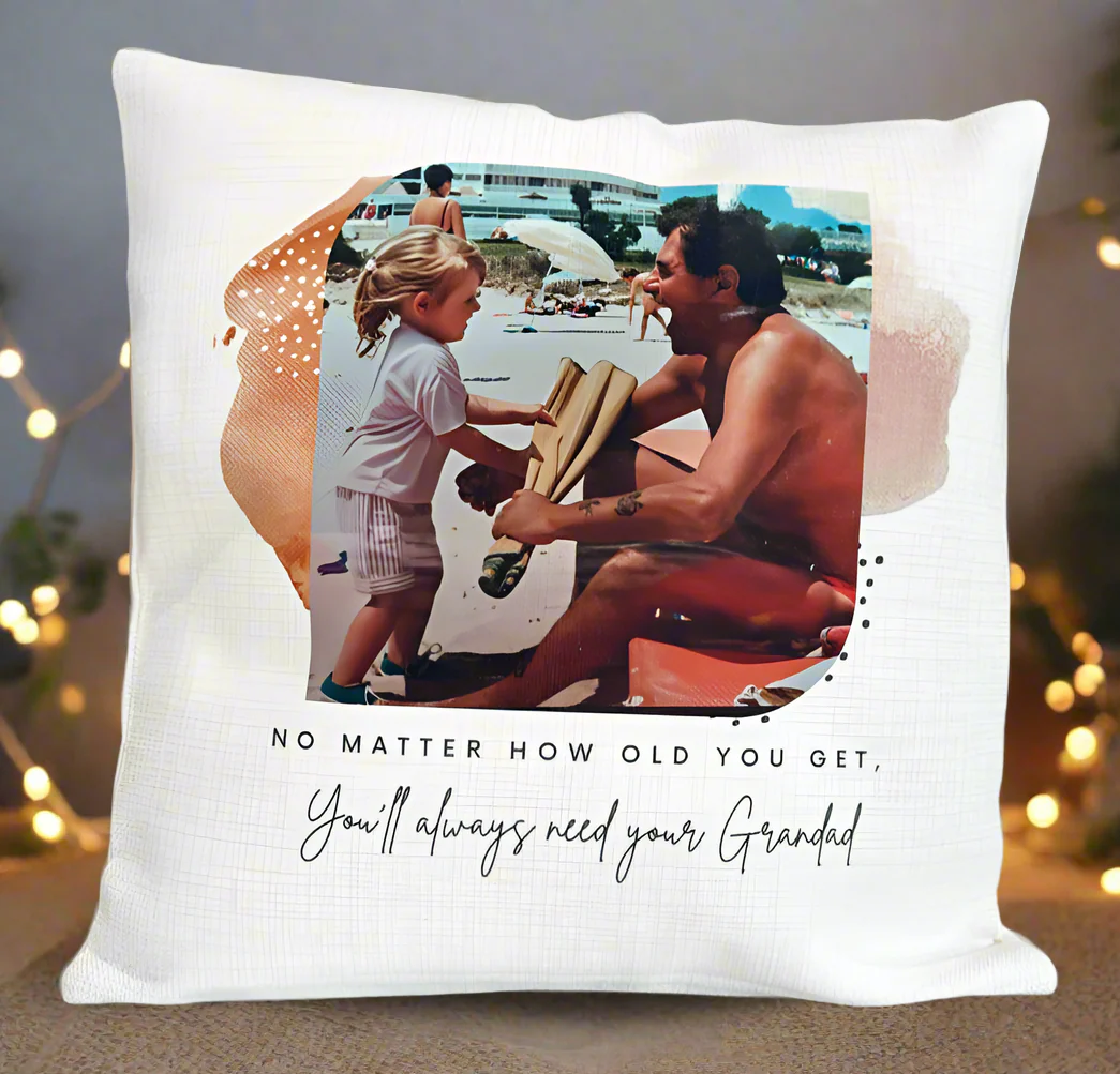 “No matter how old i get” Photo Cushion 45cm - Image 2