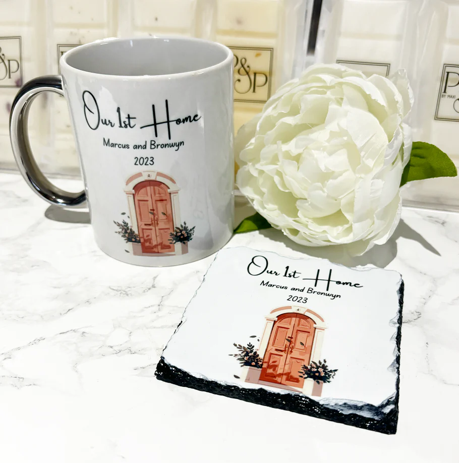Our 1st Home … Mug and Coaster Set - Image 2
