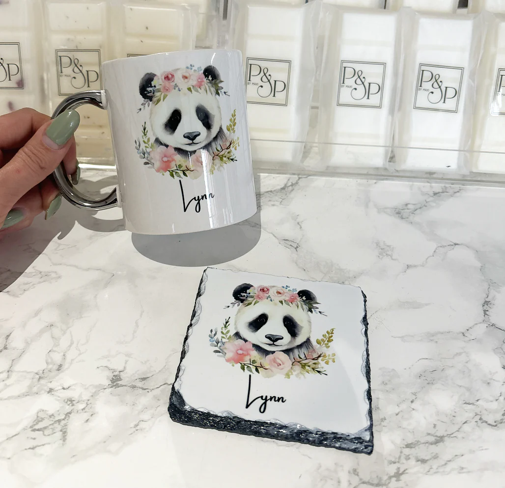 Panda Mug and Coaster Set - Image 2