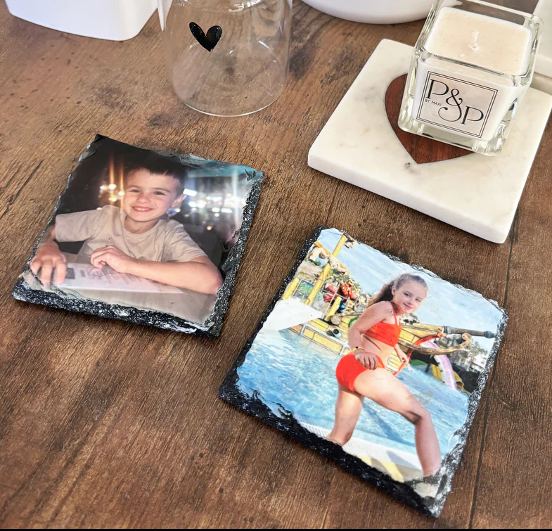 Gloss Photo Slate Coaster (9cm) - Image 3
