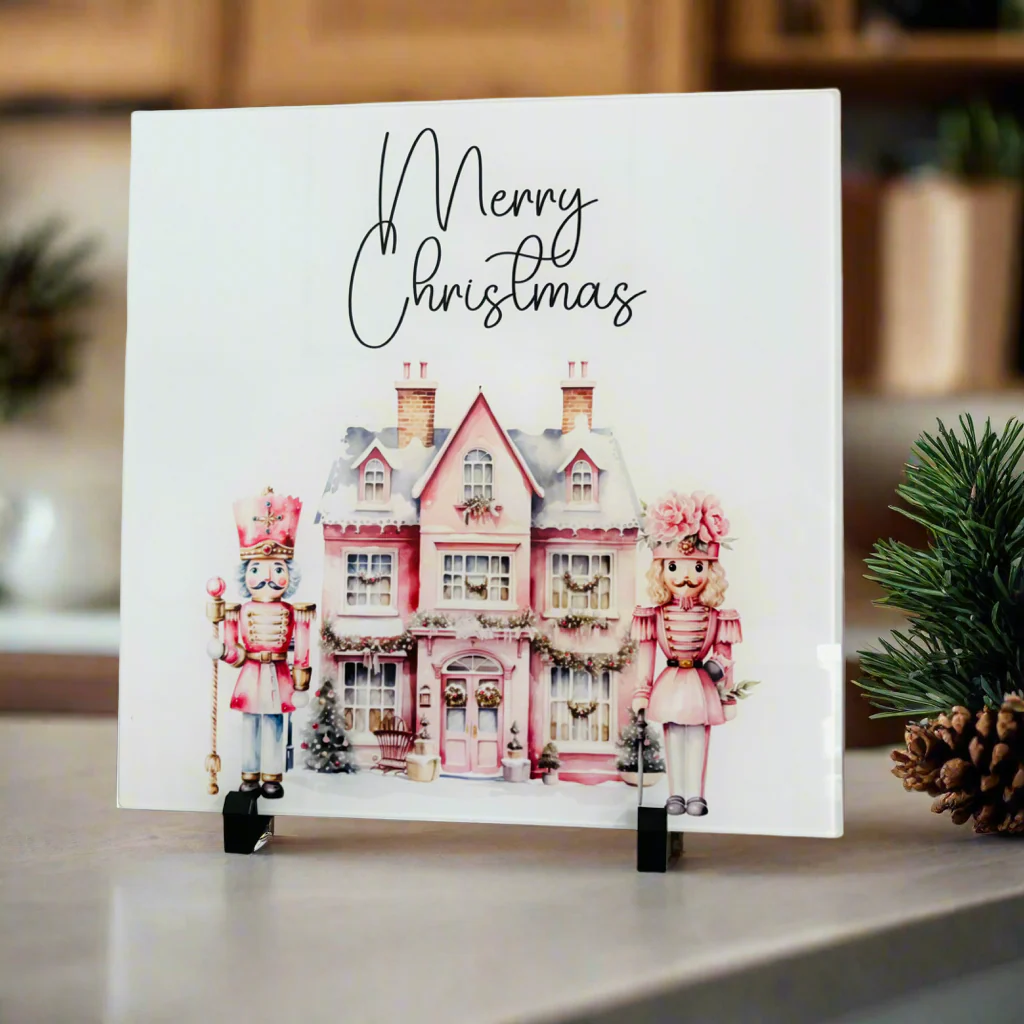 Pink Nutcracker 30cm Chopping Board/ Splashback