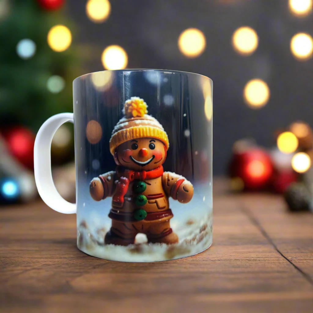 Plastic/ Polymere Mug Gingerbread Designs - Image 2
