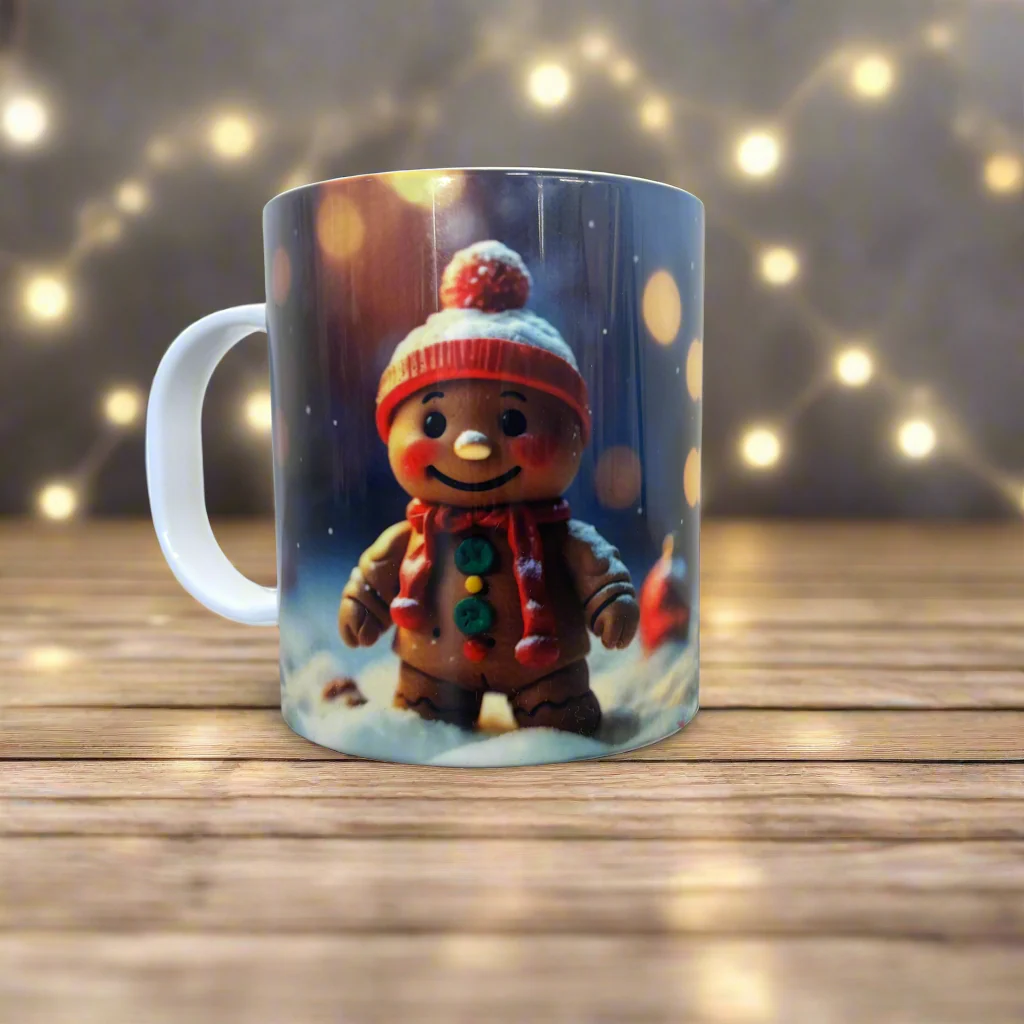 Plastic/ Polymere Mug Gingerbread Designs - Image 3
