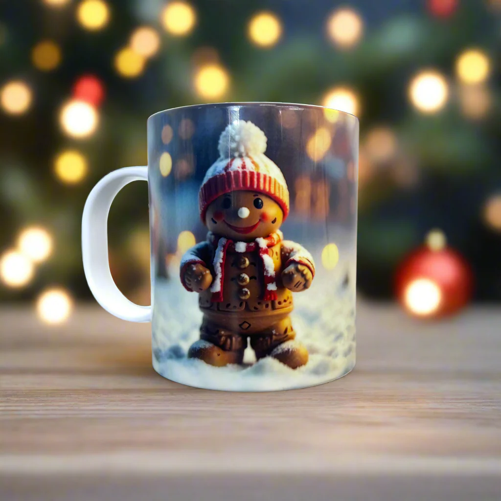 Plastic/ Polymere Mug Gingerbread Designs - Image 4