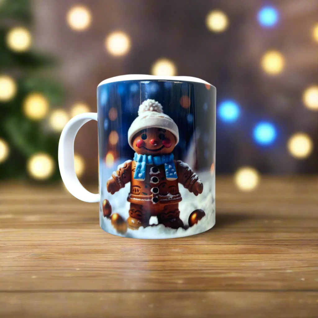 Plastic/ Polymere Mug Gingerbread Designs - Image 5