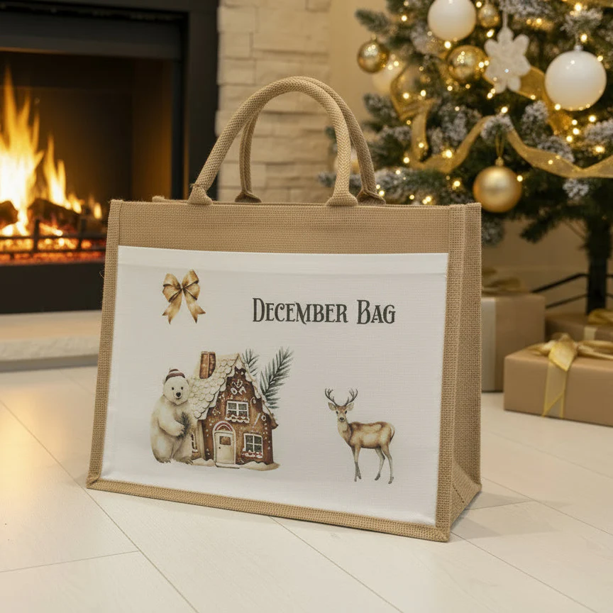 Christmas Eve Tote Bag - Polarbear & Reindeer - Image 2