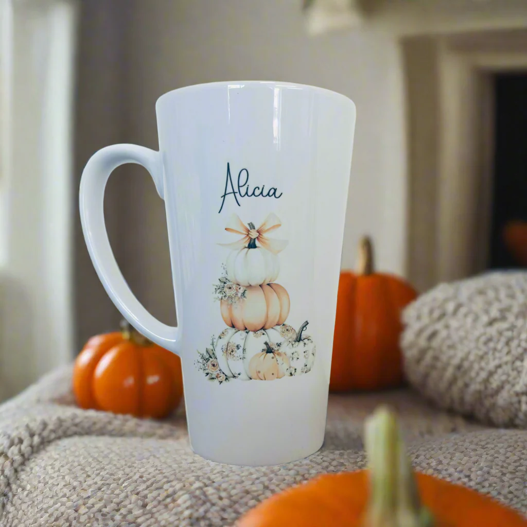 Pumkin Stack (11) 17oz Latte Mug - Image 2