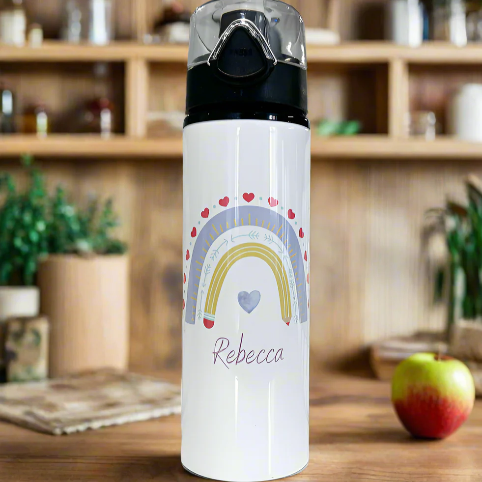 Purple Rainbow Sports Bottle