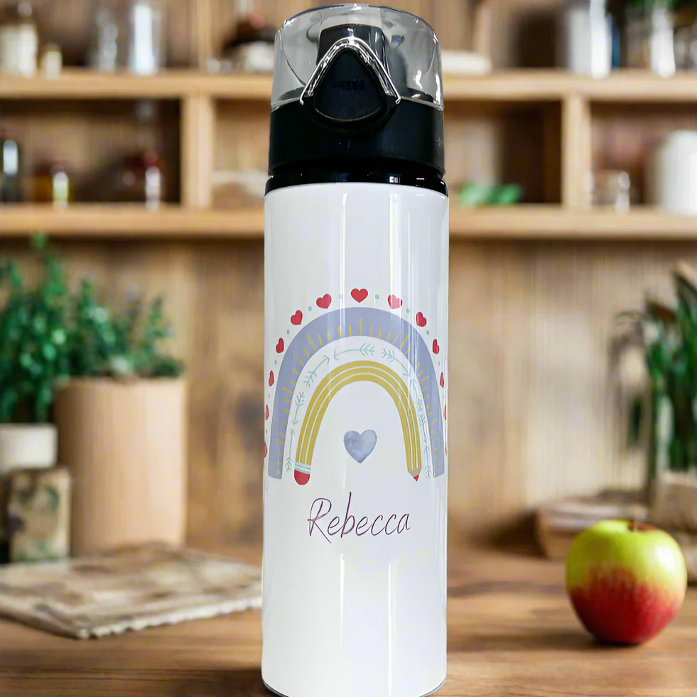 Purple Rainbow Sports Bottle - Image 2
