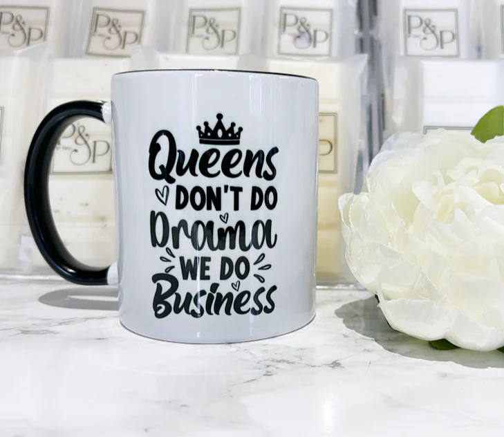 Queens don’t do Drama Mug - Image 2