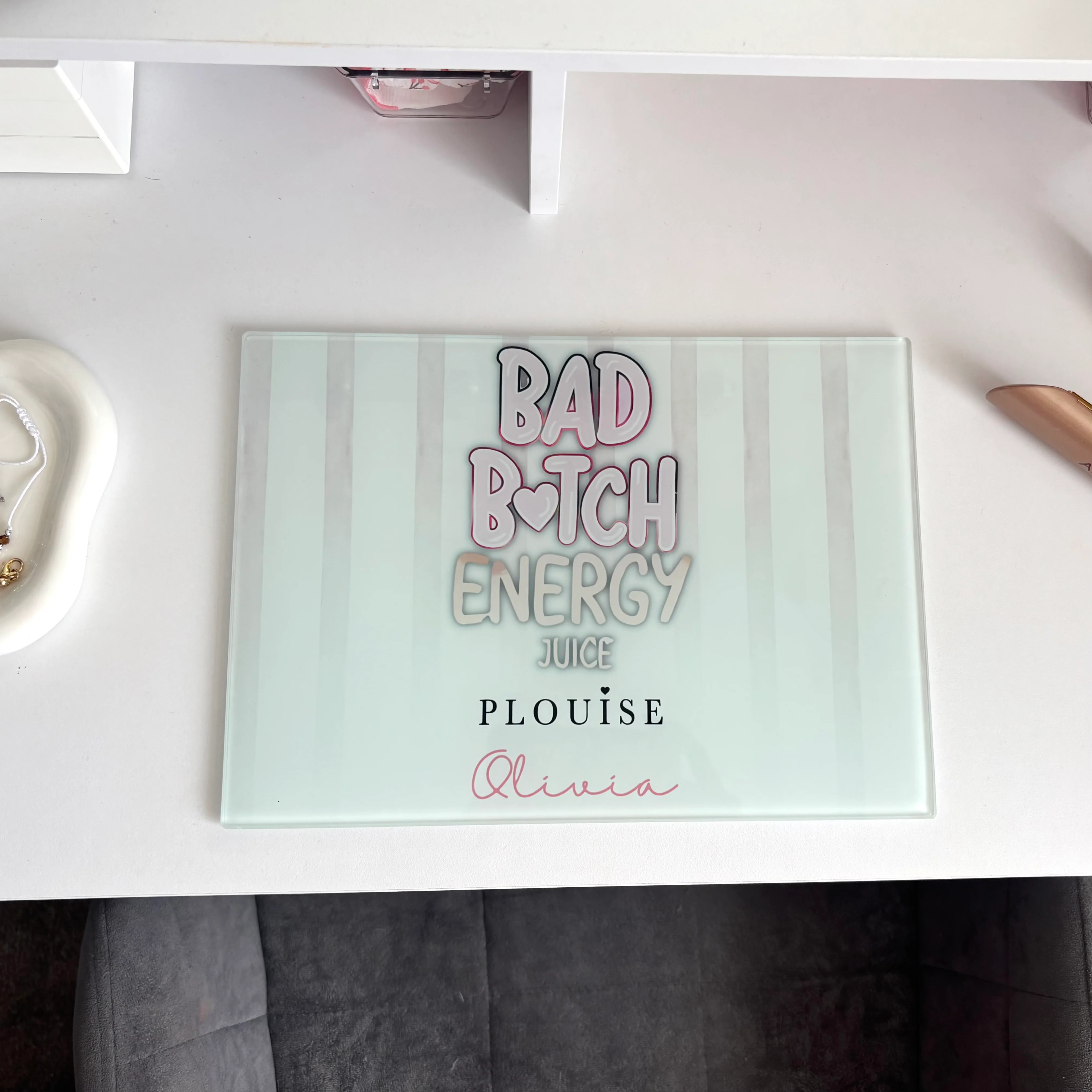 Rectangle Smooth Makeup Glass Board - Image 4