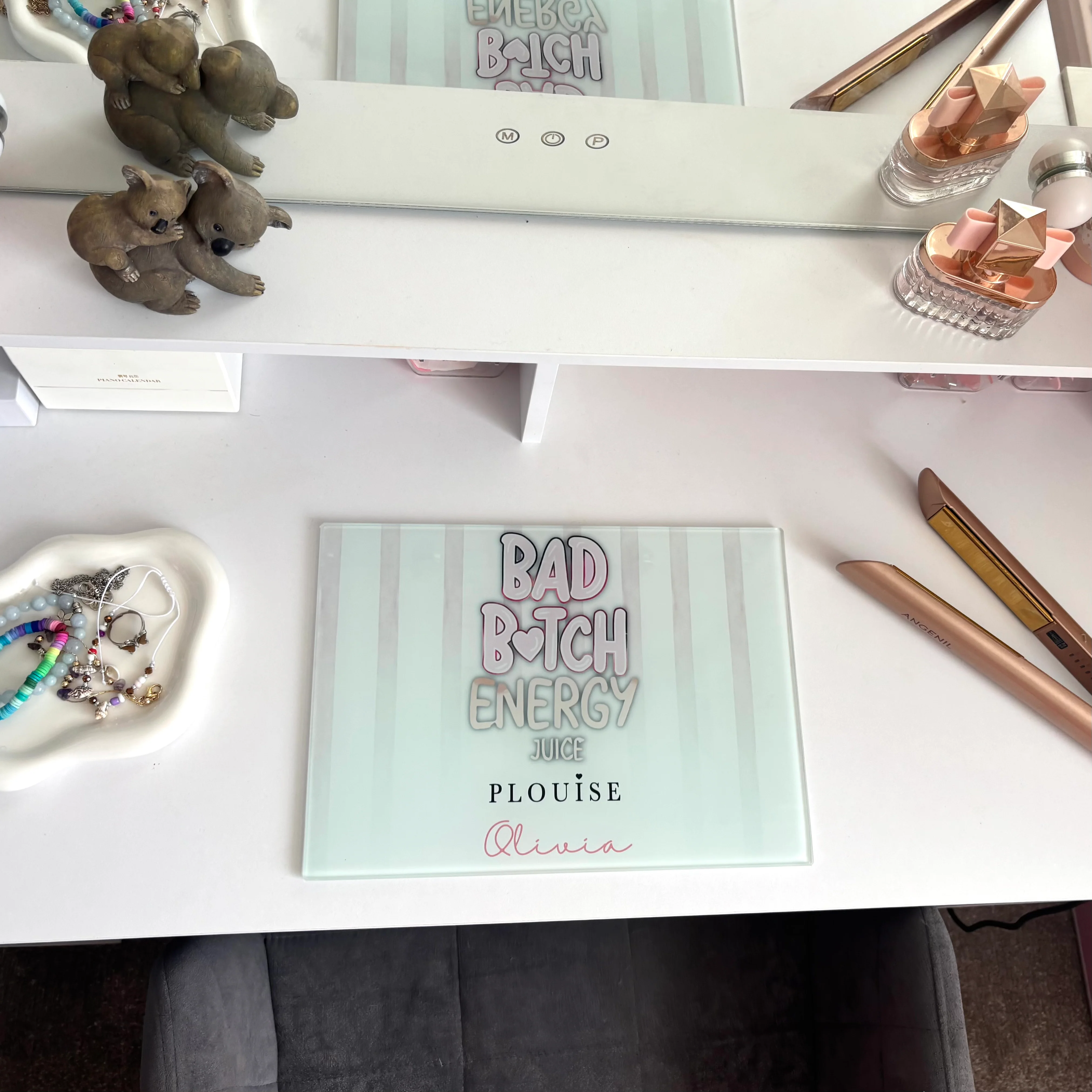 Rectangle Smooth Makeup Glass Board - Image 5