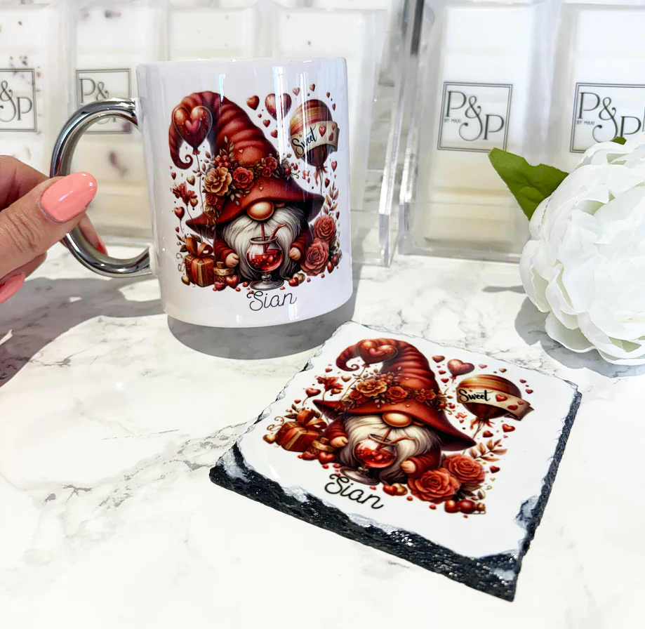Red Cocktail Gonk Mug and Coaster Set - Image 2