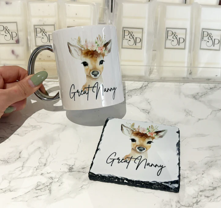 Reindeer Mug and Coaster Set - Image 2