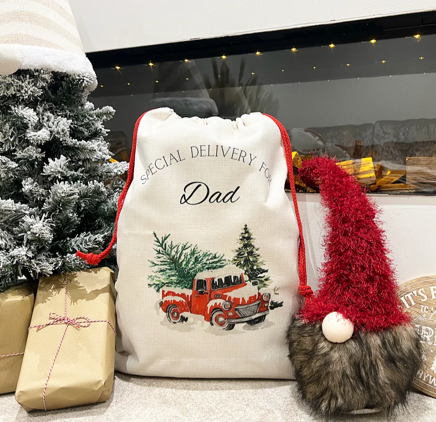 Santa Sack Red Christmas Truck - Image 2