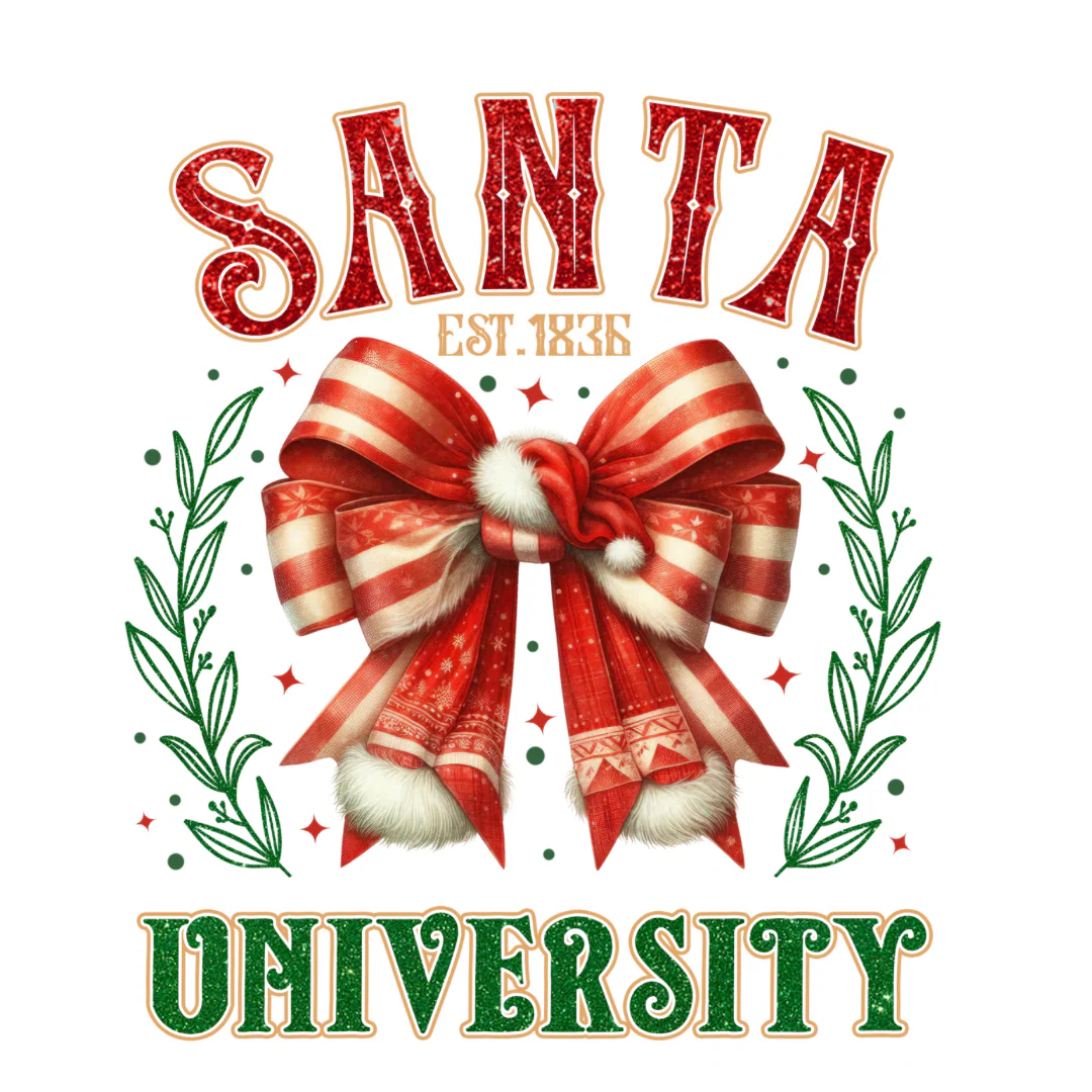 Santa University (Splash Back/ Chopping Board &filled Cushion)