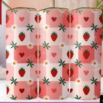 Strawberry and Daisys Skinny Tumbler