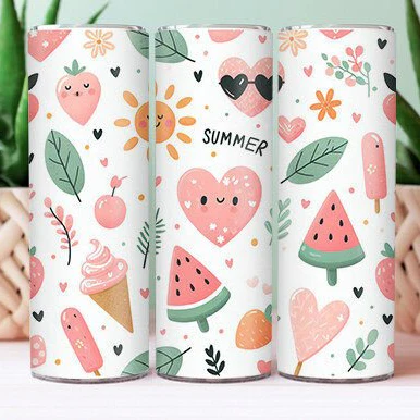 Summer Sun/ watermelon Tumbler