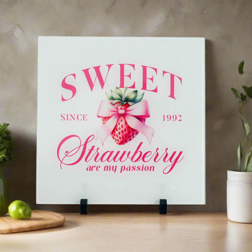 Sweet Strawberry Vintage Fruit 30cm Chopping Board - Image 2