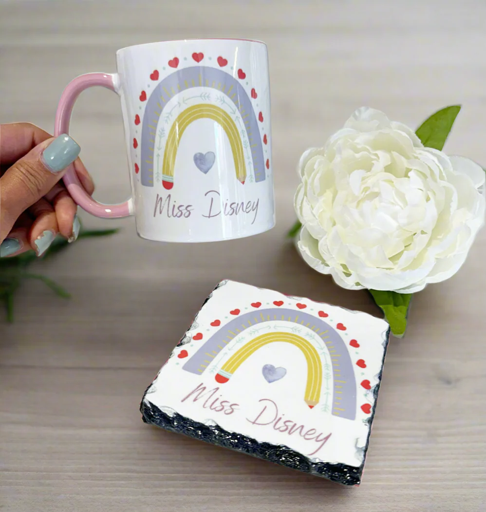 Teacher Purple Rainbow Design (Various Products) - Image 2
