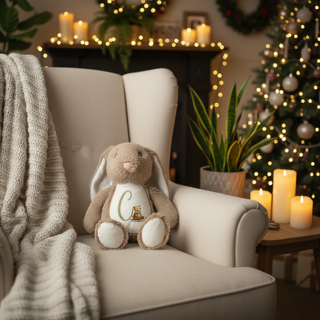 Teddy Bear Initial Floppy Rabbit Plush Teddy