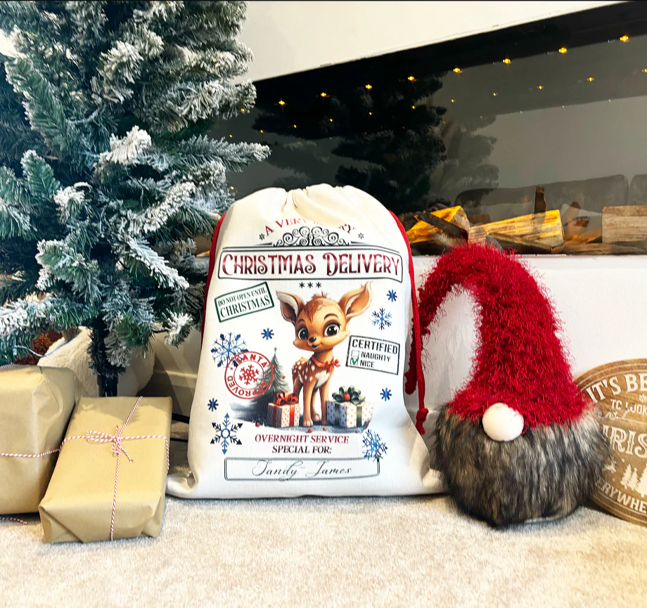 Reindeer Christmas Delivery Santa Sack - Image 2